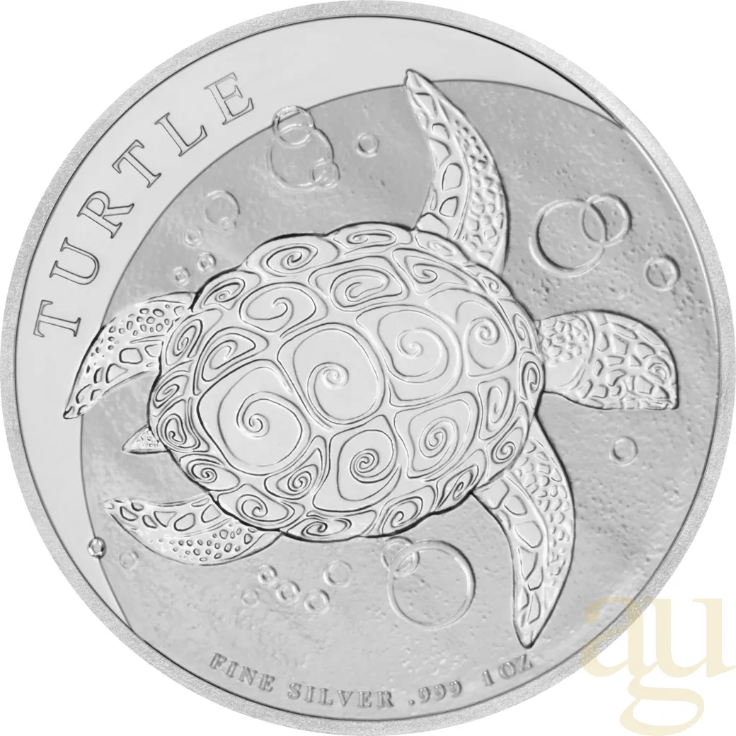 1 Unze Silbermünze Niue Schildkröte 2021