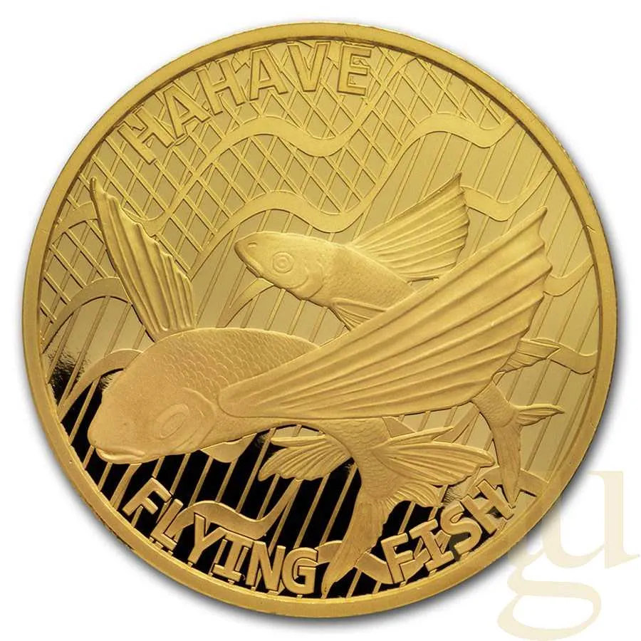 1 Unze Goldmünze Tokelau Fliegender Fisch Hahave 2020