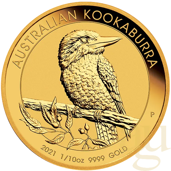 1/10 Unze Goldmünze Australien Kookaburra 2021