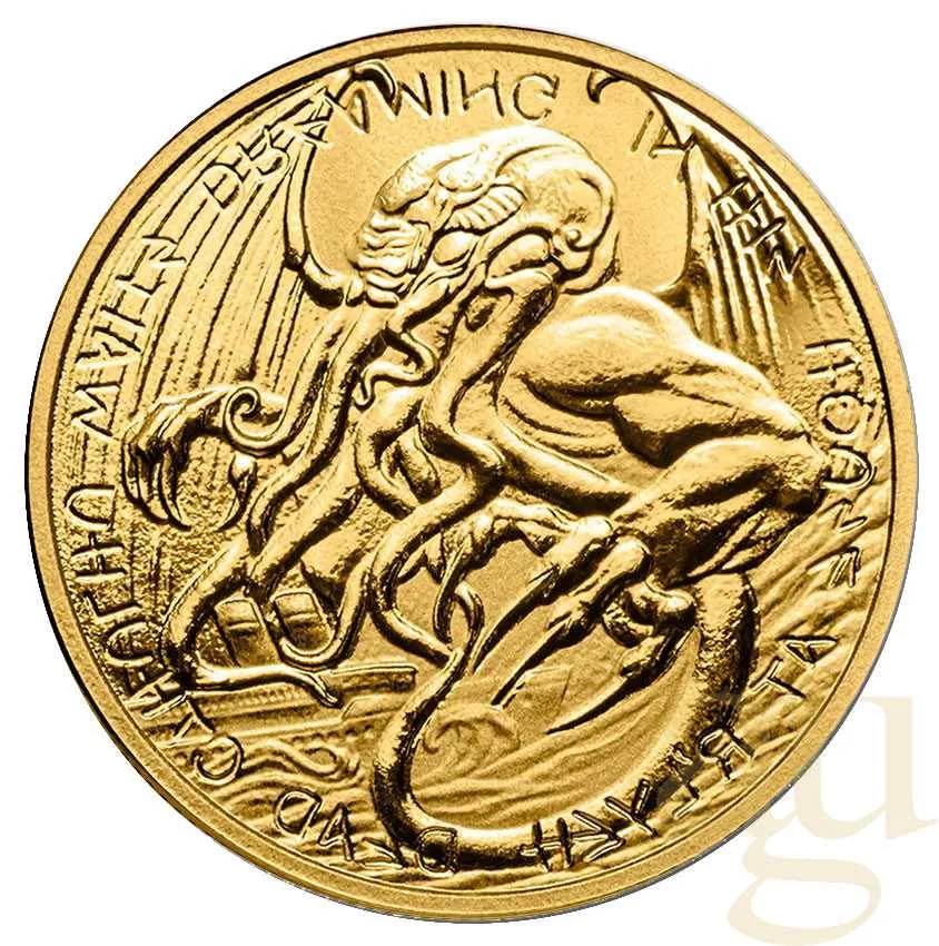 1 Unze Goldmünze Tokelau Krake Cthulhu 2021