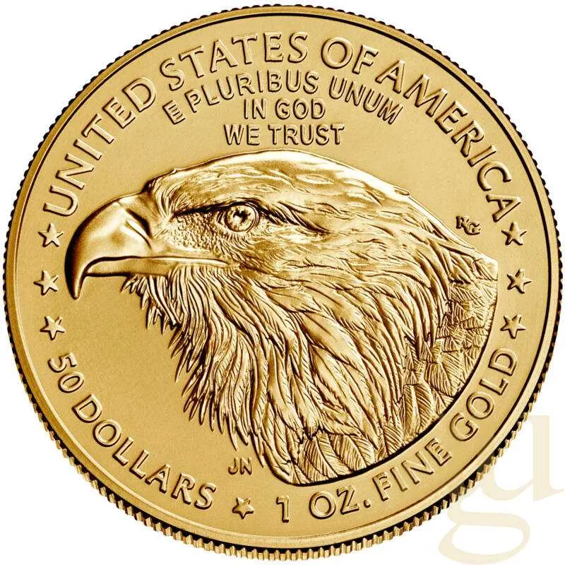 1 Unze Goldmünze American Eagle 2021 - neues Design Type 2