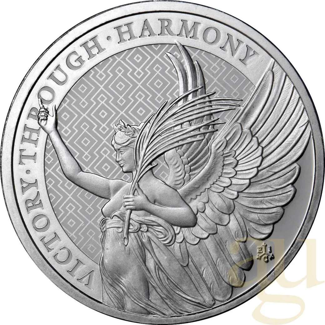 1 Unze Silbermünze St. Helena - The Queen´s Virtues - Victory 2021