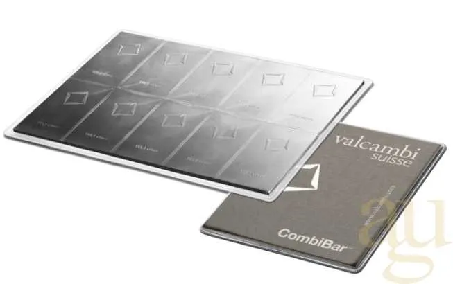 10 x 10g Silber Tafelbarren - Combibarren