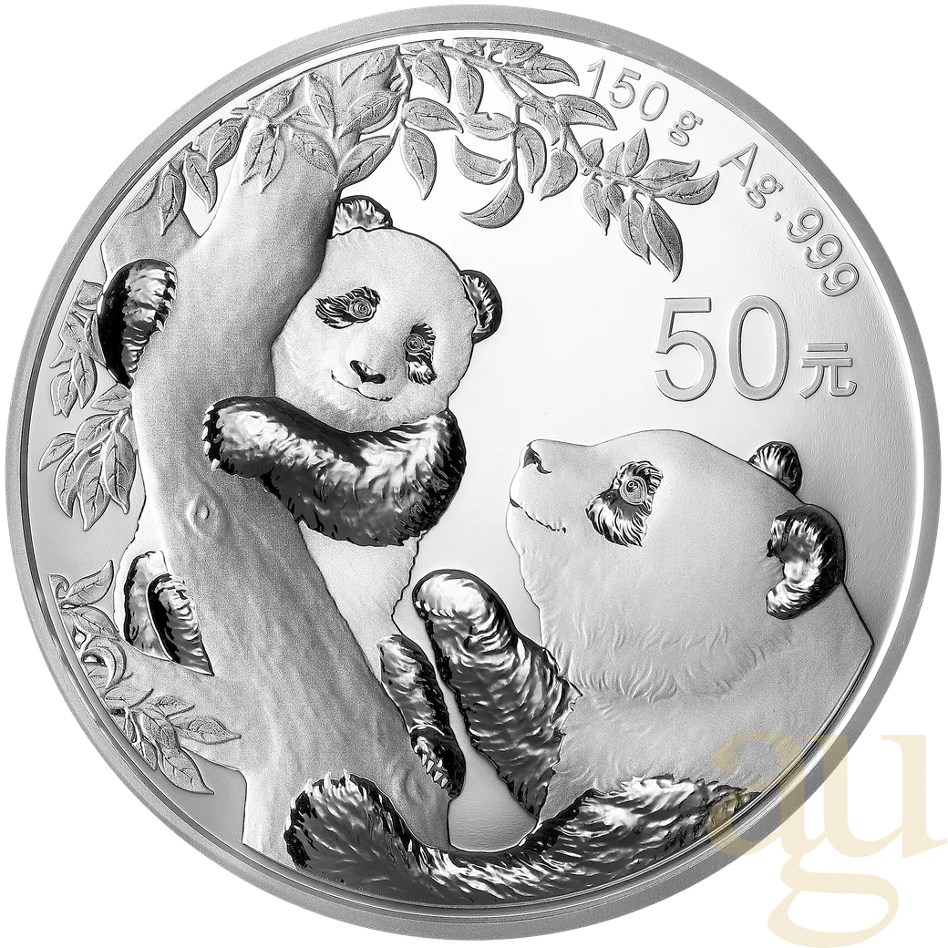 150 Gramm Silbermünze China Panda 2021 proof
