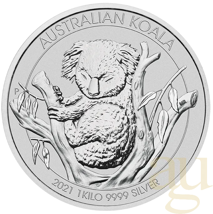 1 Kilogramm Silbermünze Australien Koala 2021
