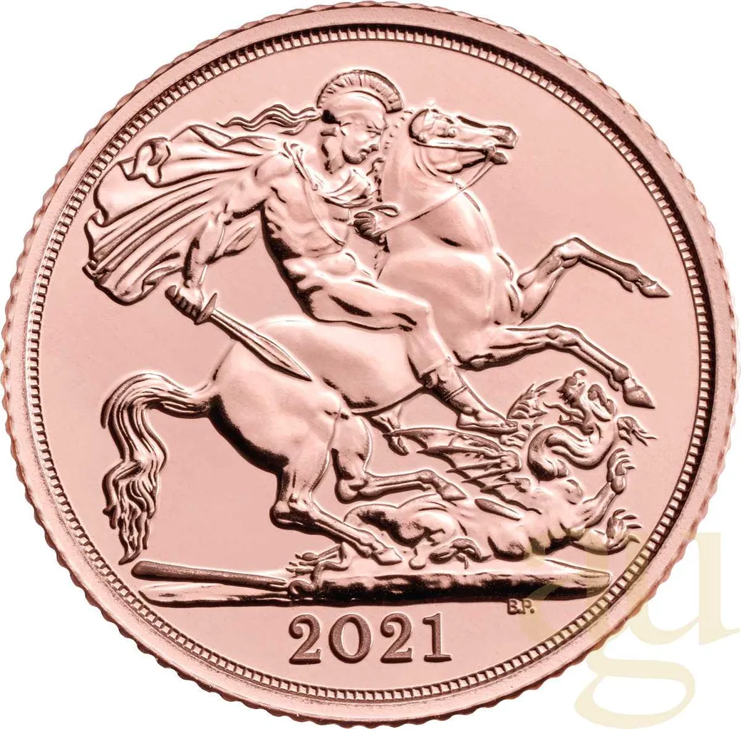 1/2 Pfund Goldmünze Sovereign Elisabeth 2021