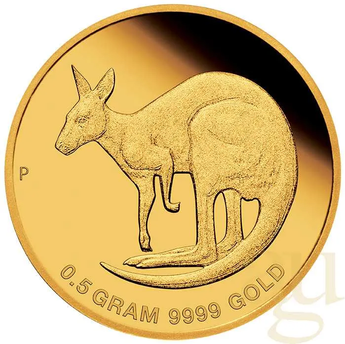 0,5 Gramm Goldmünze Australien Mini Känguru 2021
