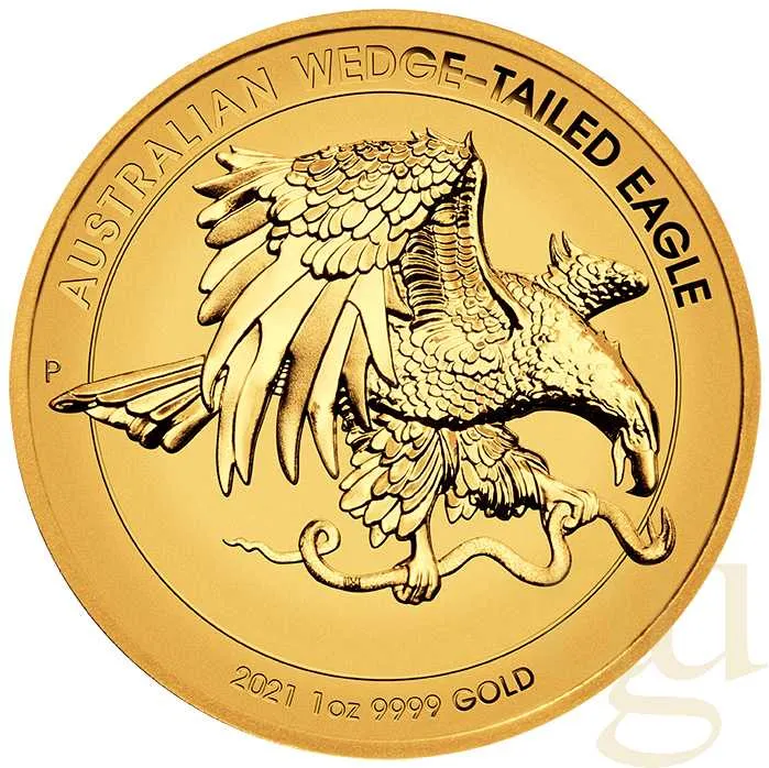 1 Unze Goldmünze Australien Wedge Tailed Eagle 2021 - High Relief
