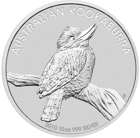 10 Unzen Silbermünze Australien Kookaburra 2010