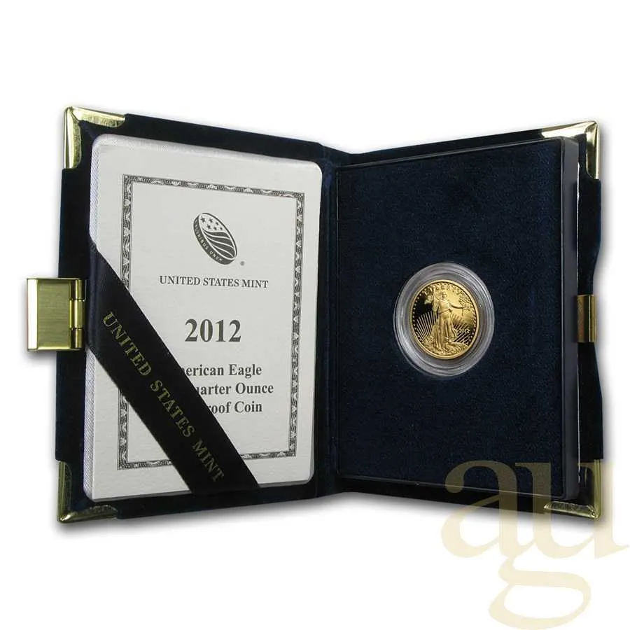 1/4 Unze Goldmünze American Eagle 2012 - polierte Platte