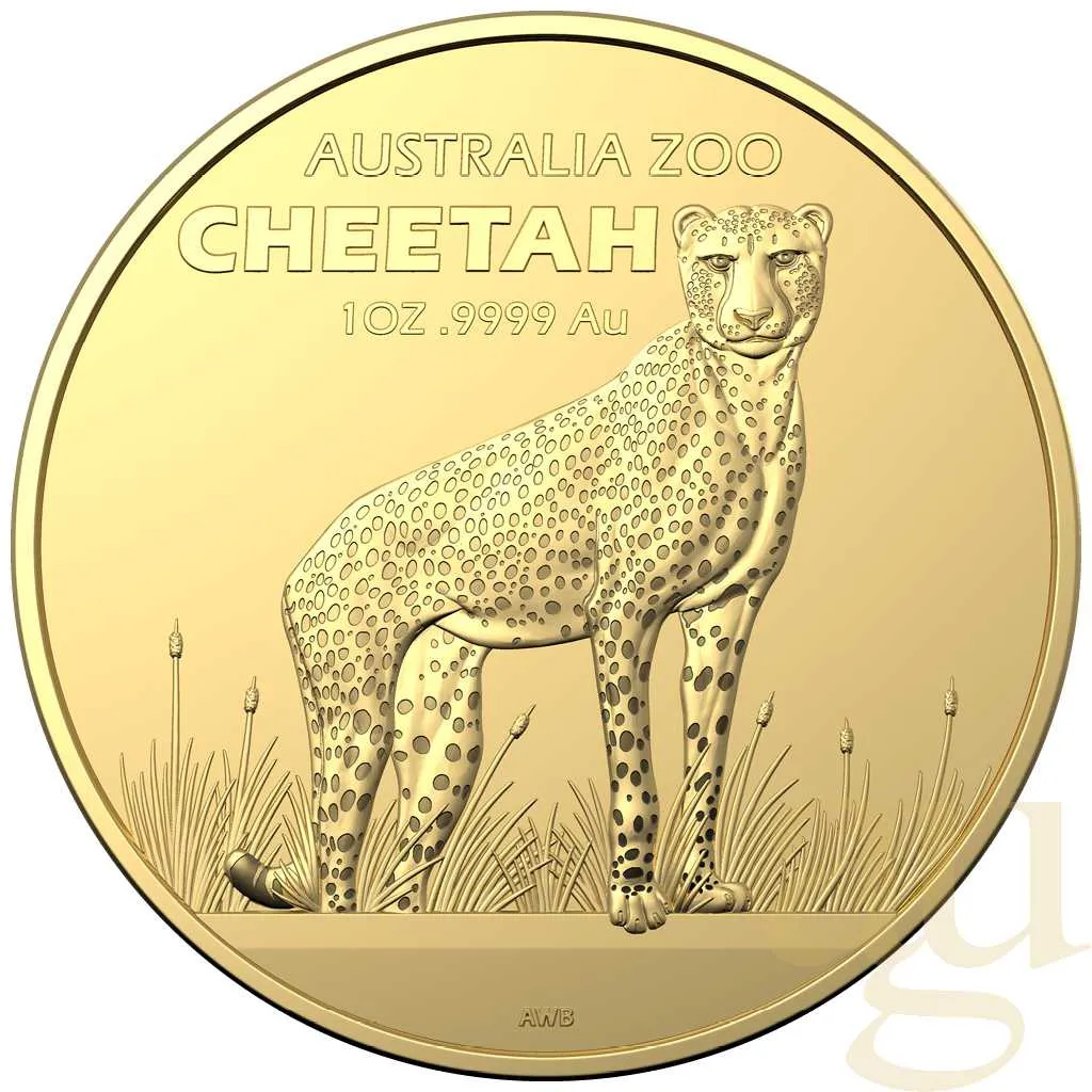 1 Unze Goldmünze Australia Zoo - Gepard 2021