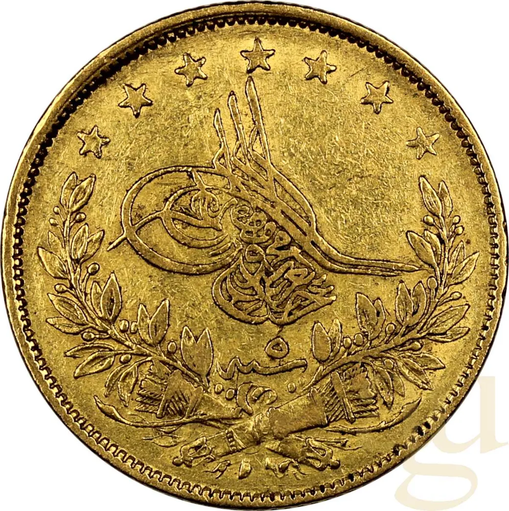 100 Kurush Goldmünze Türkei Osmanisches Reich