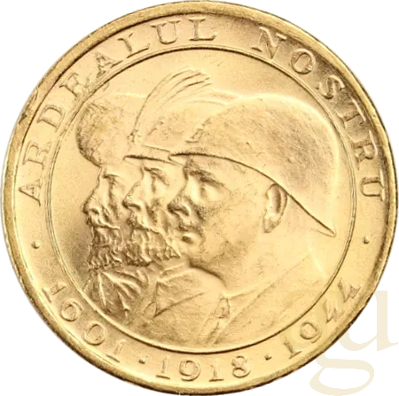 20 Lei Goldmünze Rumänien 1944