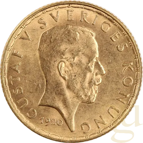 5 Kronen Goldmünze Schweden Gustaf V.