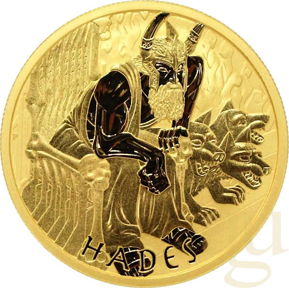 1 Unze Goldmünze Tuvalu - Gods of Olympus - Hades 2021