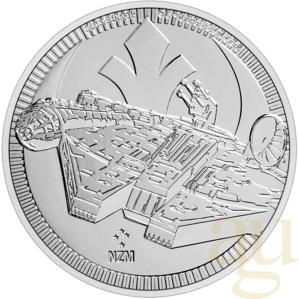 1 Unze Silbermünze Niue Star Wars - Millennium Falcon 2021