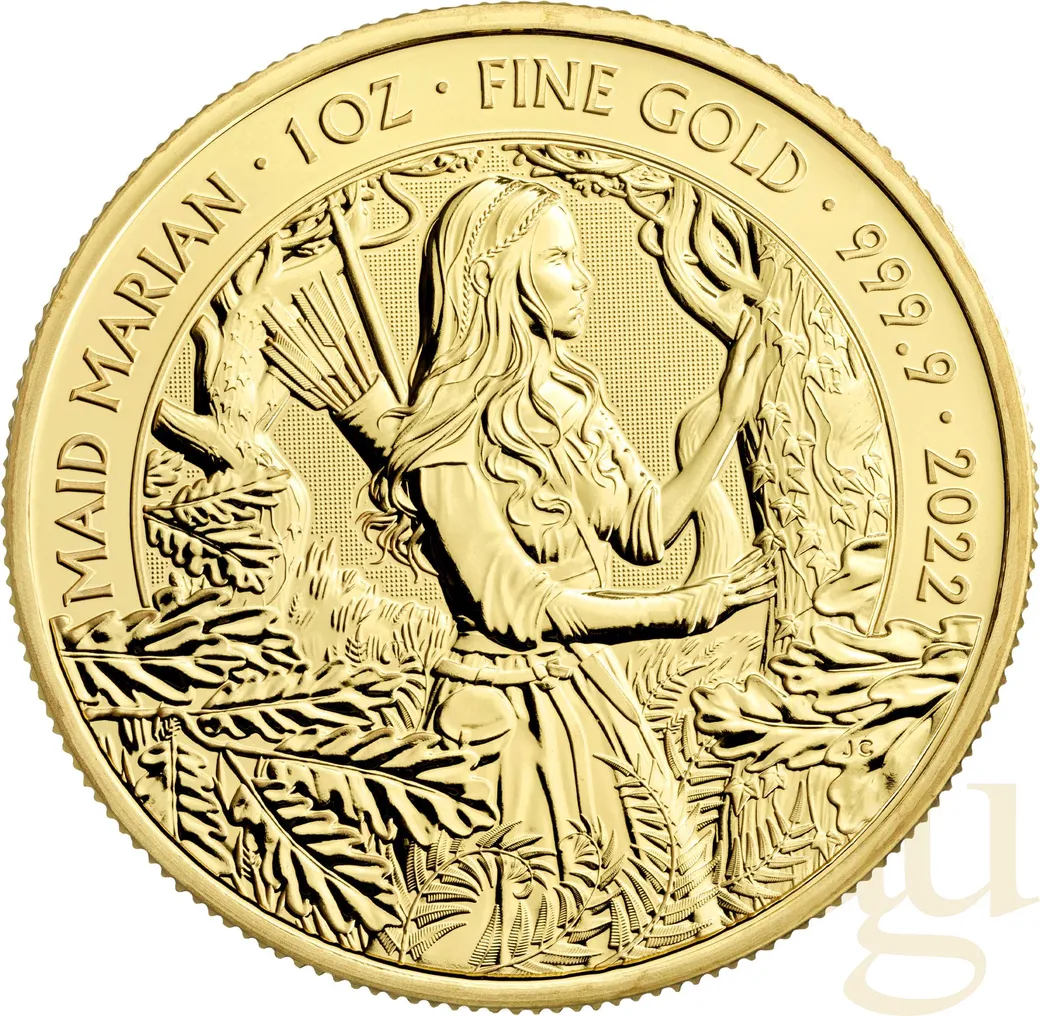 1 Unze Goldmünze Myths and Legends - Maid Marian 2022