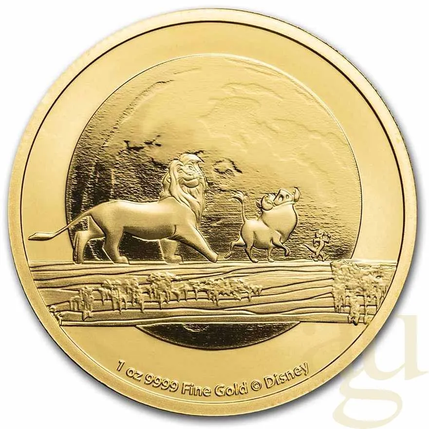 1 Unze Goldmünze Disney - König der Löwen - Hakuna Matata 2021