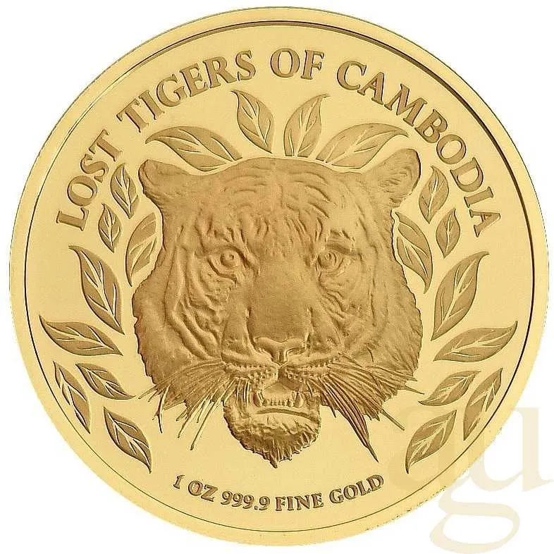 1 Unze Goldmünze Kambodscha Lost Tigers 2022