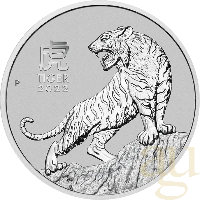 1 Unze Platinmünze Australien Lunar III Tiger 2022
