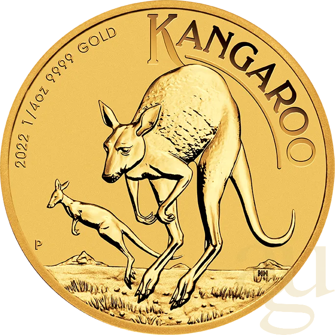 1/4 Unze Goldmünze Australien Känguru 2022