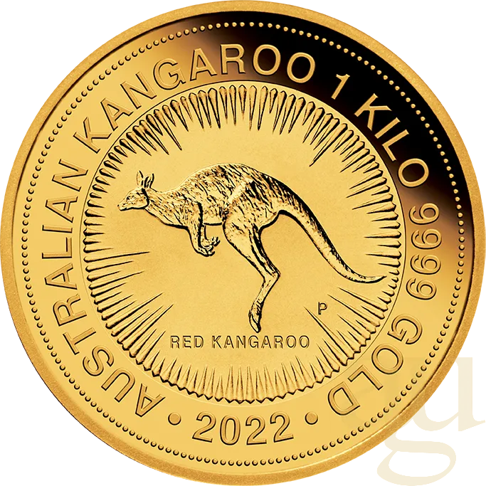 1 Kilogramm Goldmünze Australien Känguru 2022