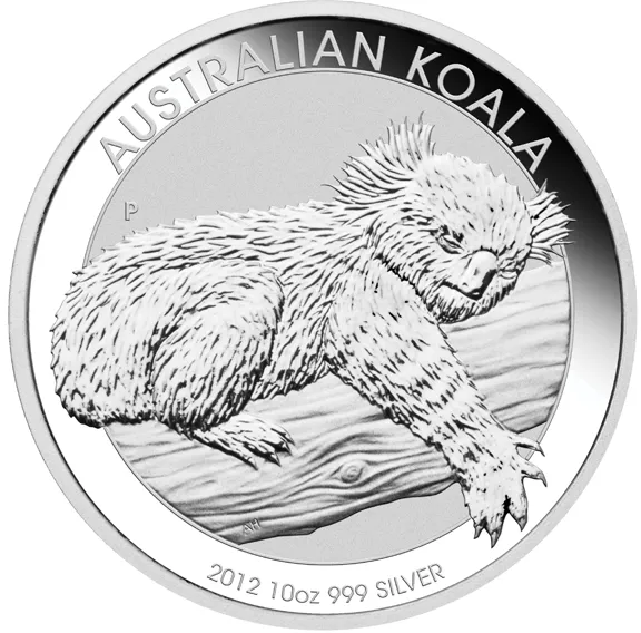 10 Unzen Silbermünze Australien Koala 2012