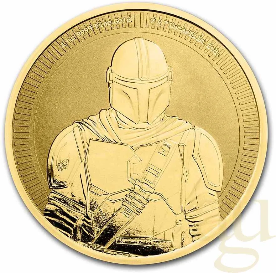 1 Unze Goldmünze Niue Star Wars - The Mandalorian 2021