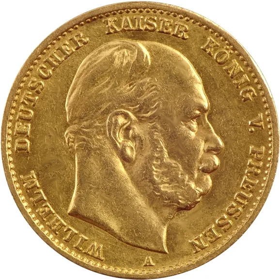10 Mark Goldmünze Wilhelm I von Preußen