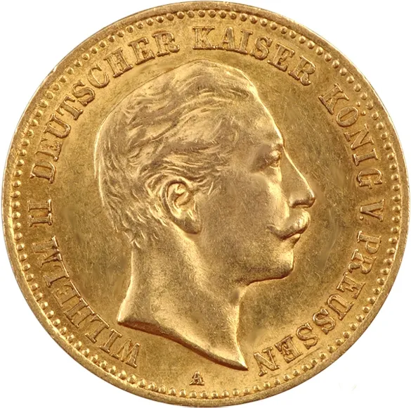 10 Mark Goldmünze Wilhelm II von Preußen