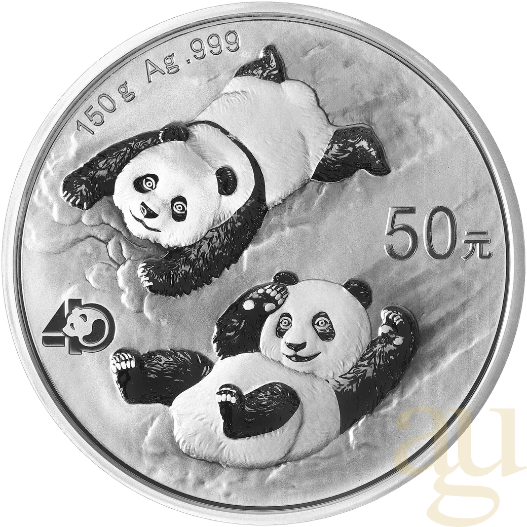 150 Gramm Silbermünze China Panda 2022 proof