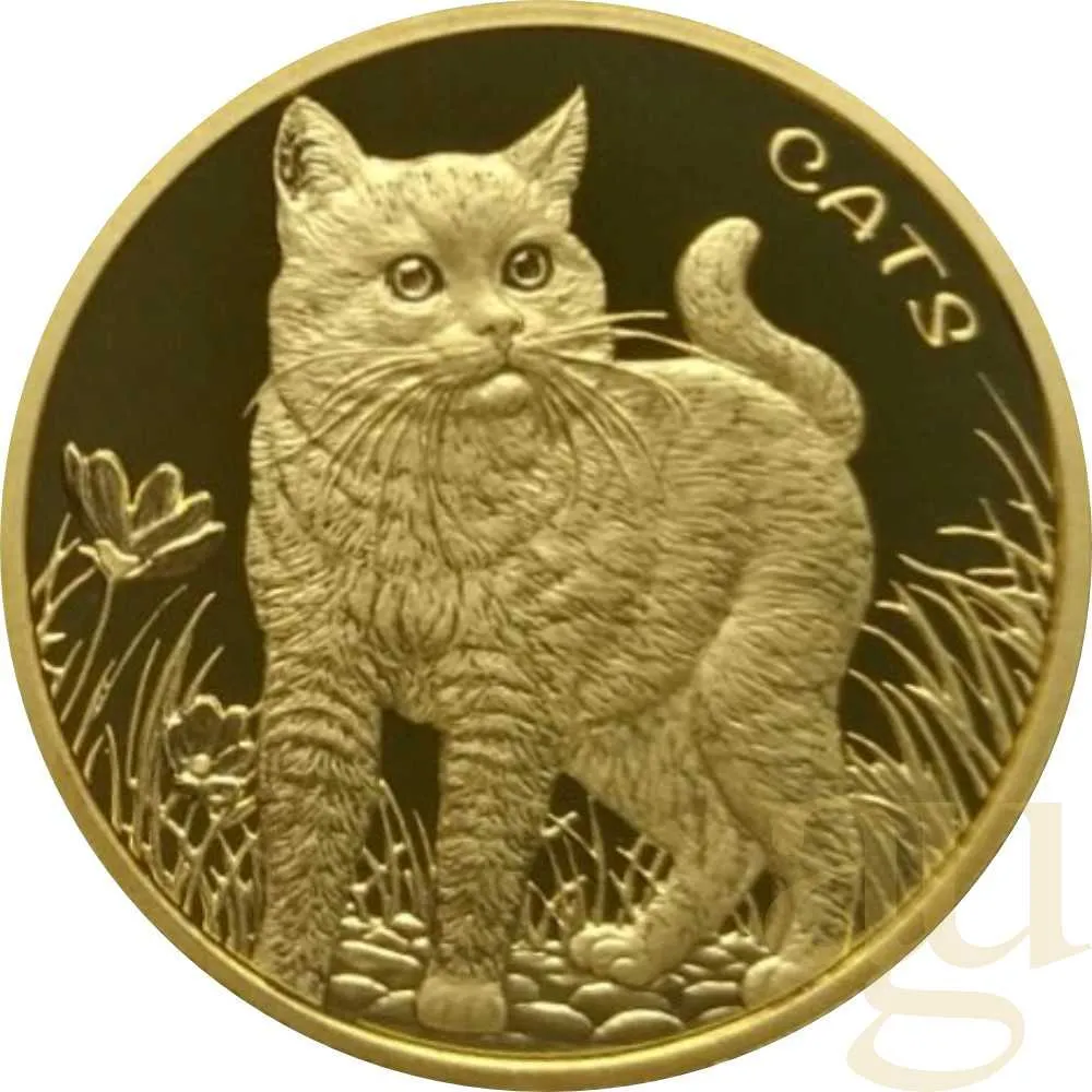 1 Unze Goldmünze Fiji Cats 2022 - prooflike