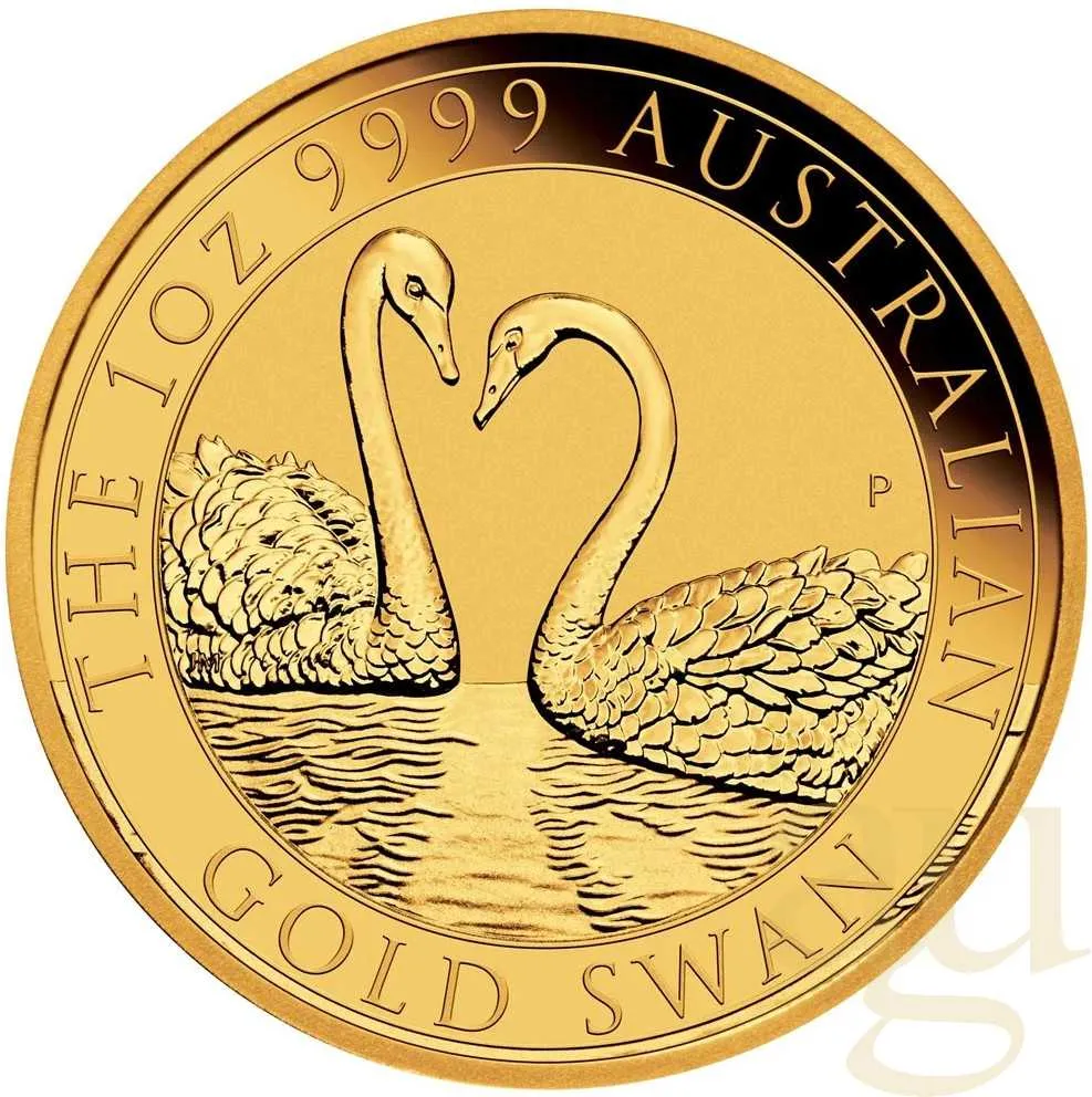 1 Unze Goldmünze Australien Schwan 2022