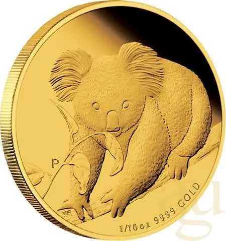 1/10 Unze Goldmünze Australien Koala 2010