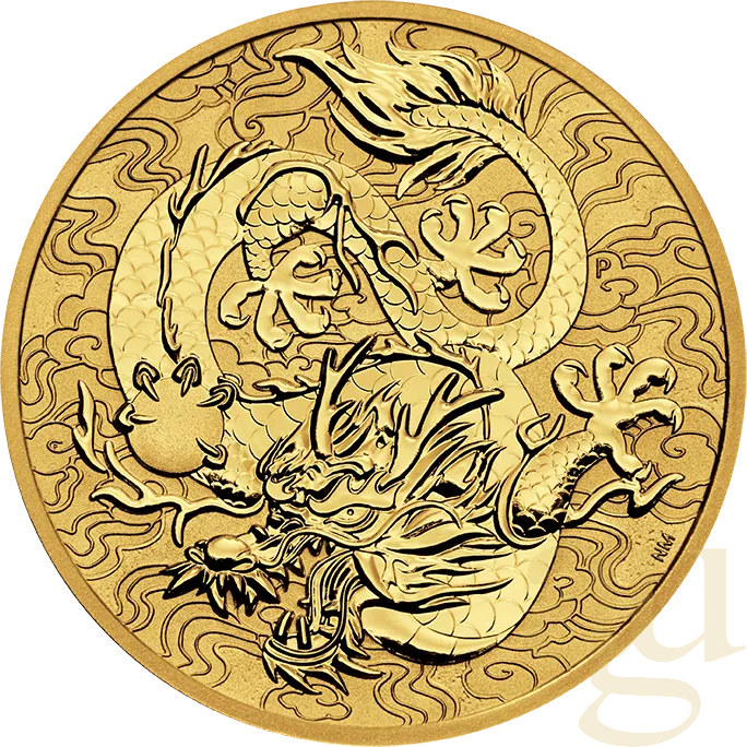 1 Unze Goldmünze Australien Chinese Myths and Legends Drache 2022