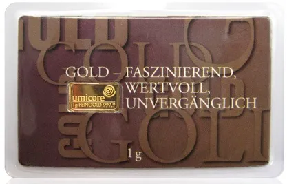 1 Gramm Goldbarren Faszination