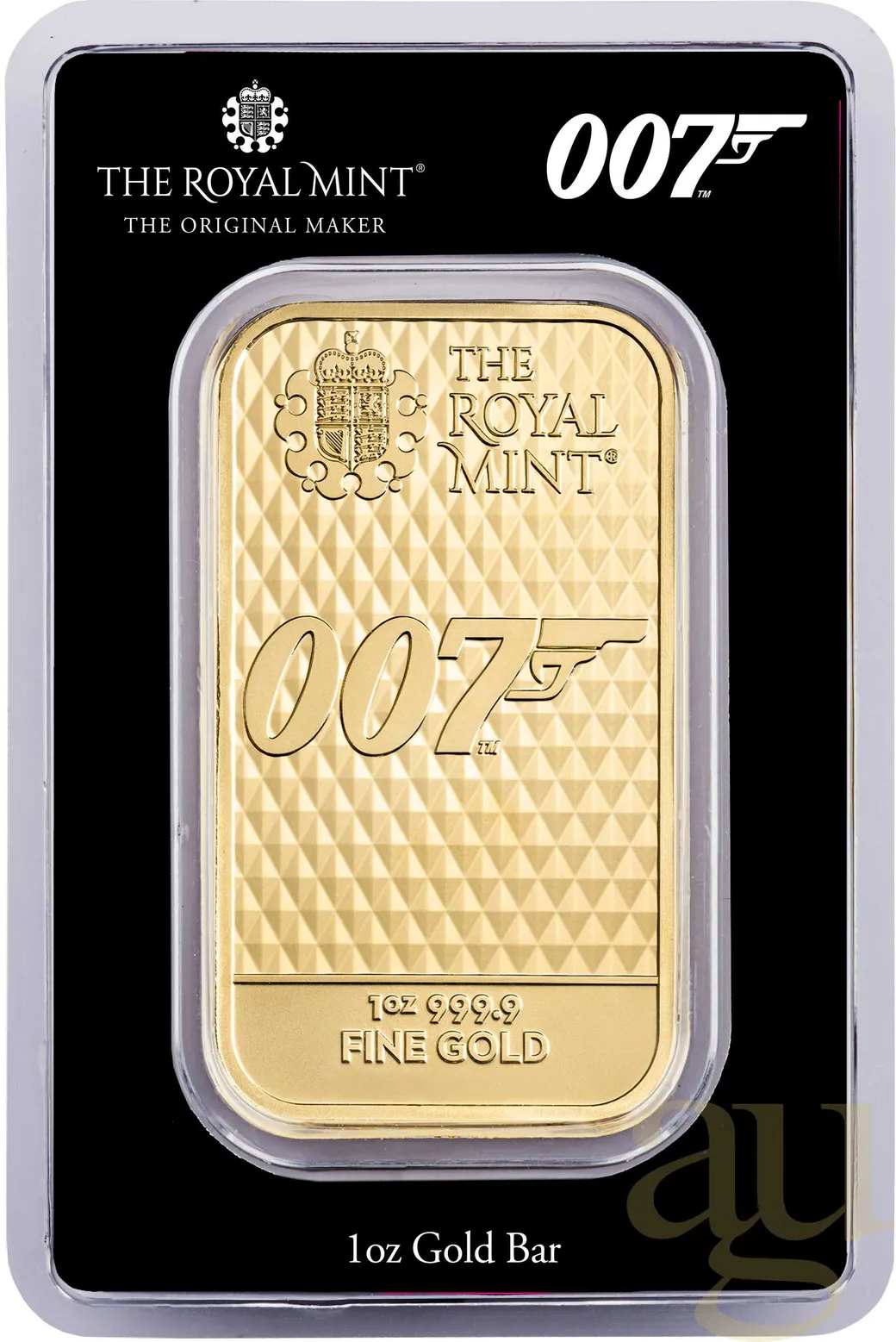 31,1 Gramm Goldbarren The Royal Mint - James Bond 007 - Diamonds Are Forever