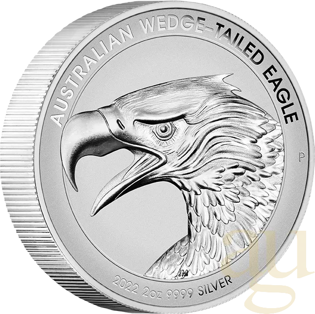 2 Unzen Silbermünze Australien Wedge Tailed Eagle 2022 - Piedfort Reverse Proof High Relief
