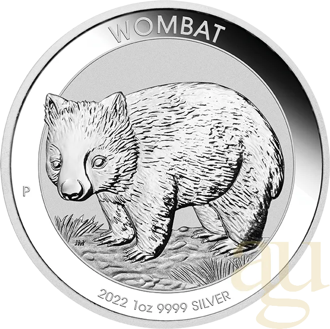 1 Unze Silbermünze Australien Wombat 2022