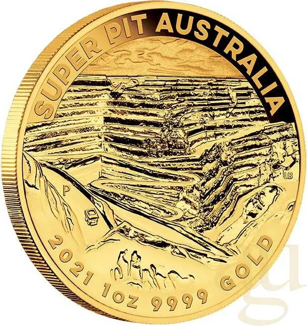 1 Unze Goldmünze Australien Super Pit 2021