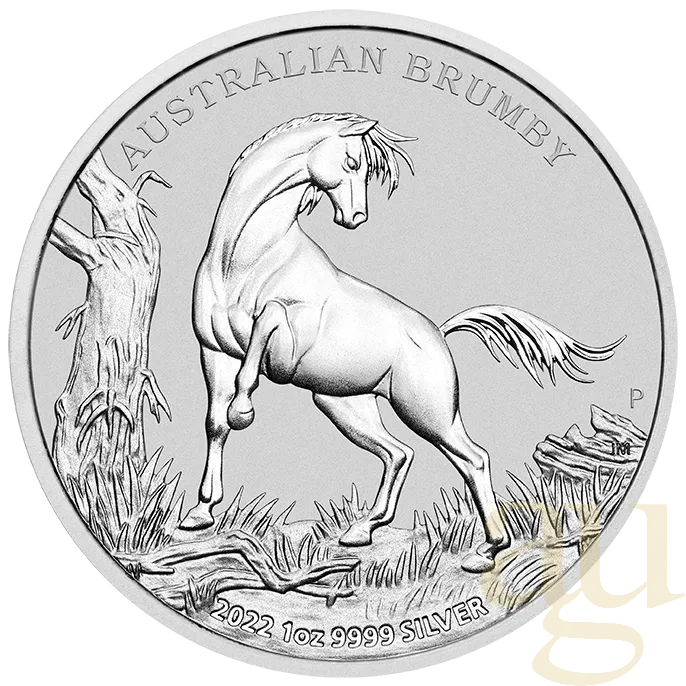 1 Unze Silbermünze Australien Brumby 2022