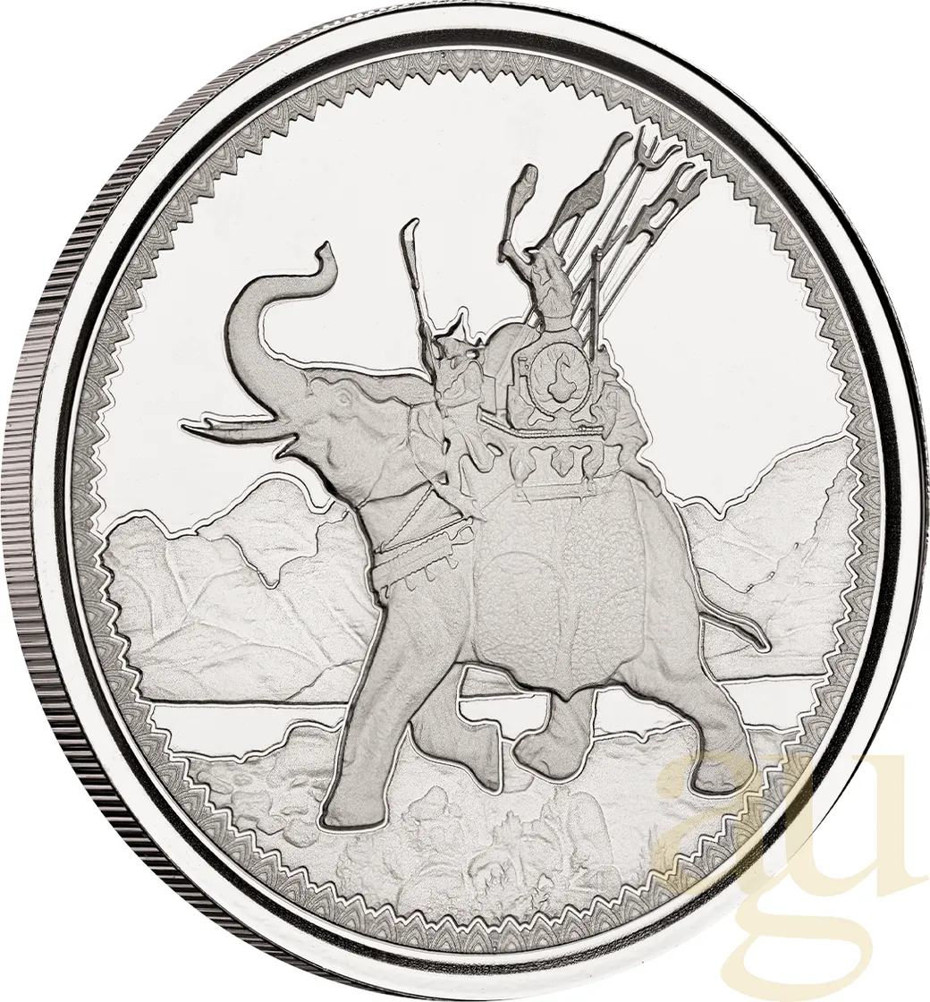 1 Unze Silbermünze Gibraltar War Elephant 2022