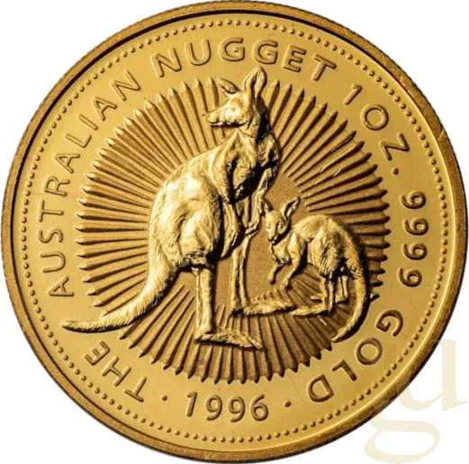 1/2 Unze Goldmünze Australien Känguru 1996