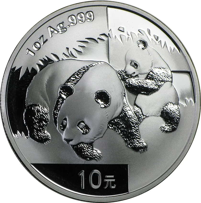1 Unze Silbermünze China Panda 2008