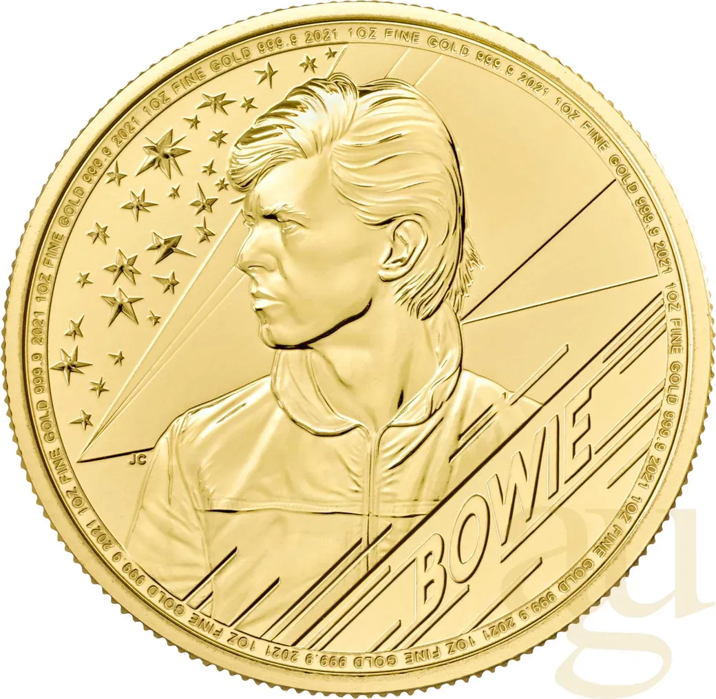 1 Unze Goldmünze Music Legends - David Bowie 2021