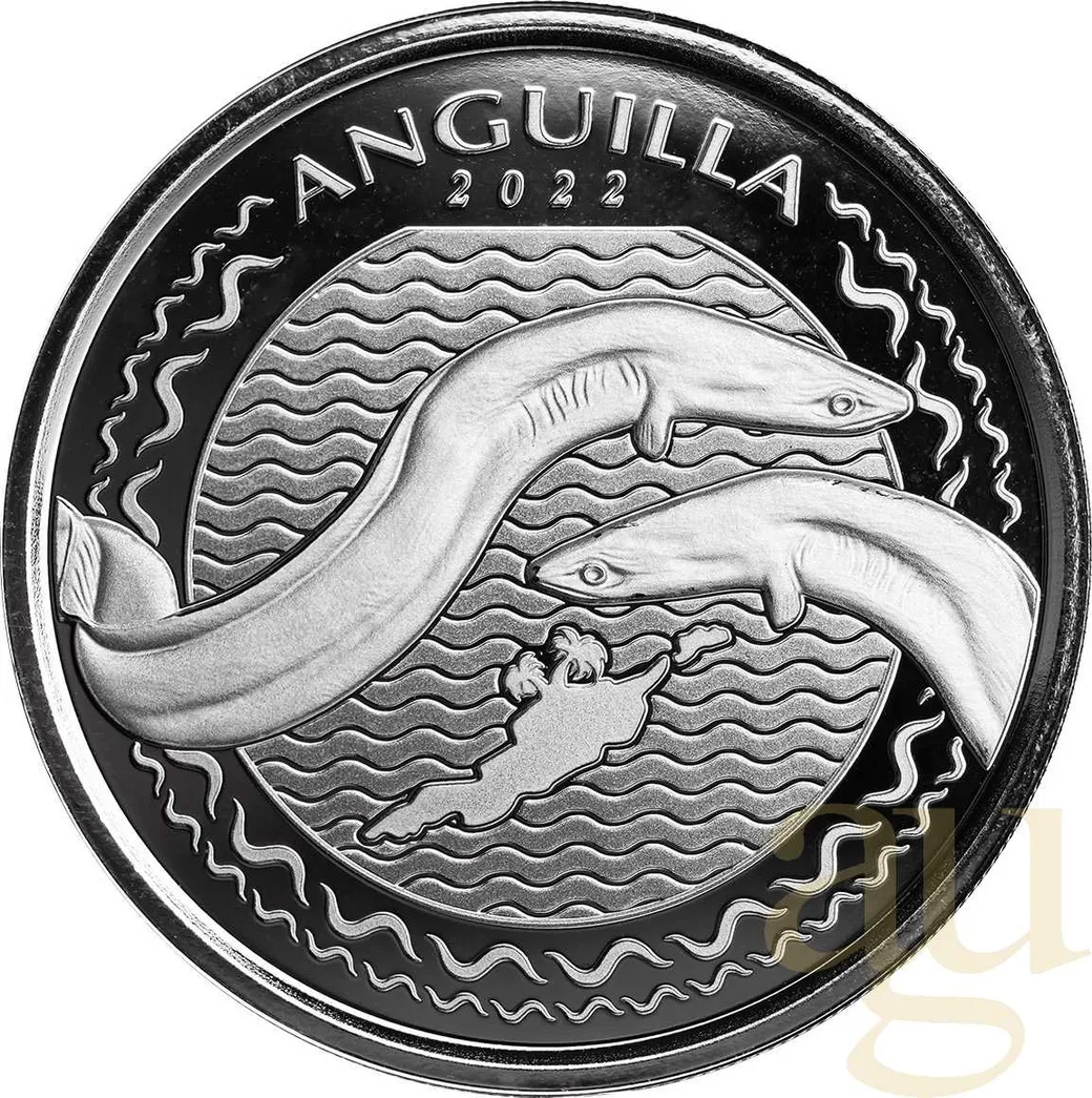 1 Unze Silbermünze EC8 Anguilla - Eel 2022