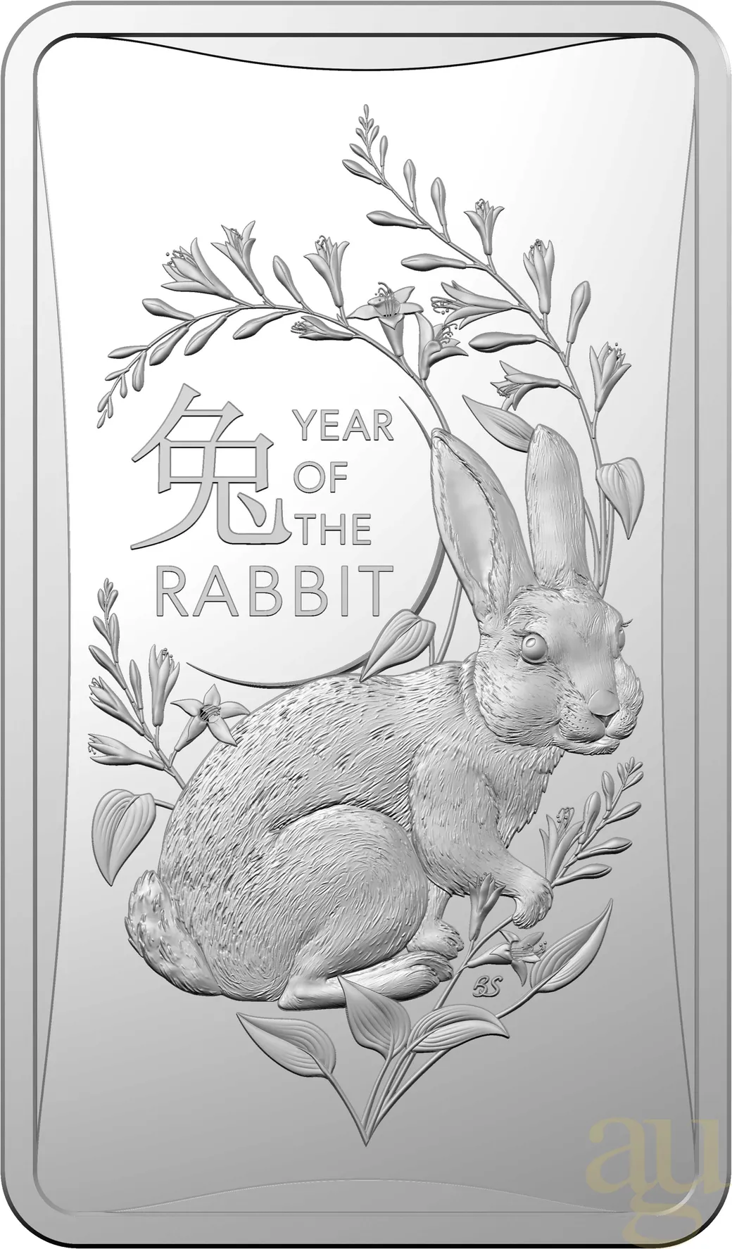 1/2 Unze Silber Australien RAM Lunar Hase Rectangular 2023