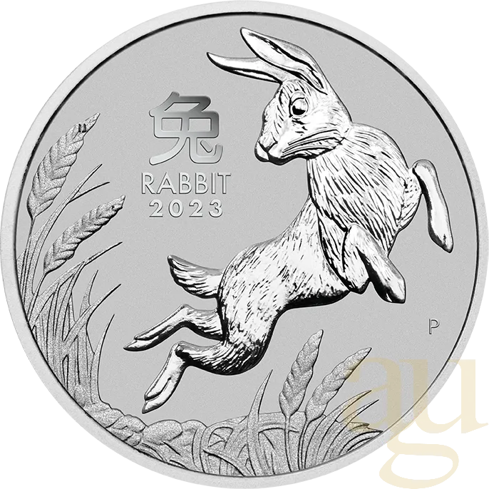 1 Unze Platinmünze Australien Lunar III Hase 2023