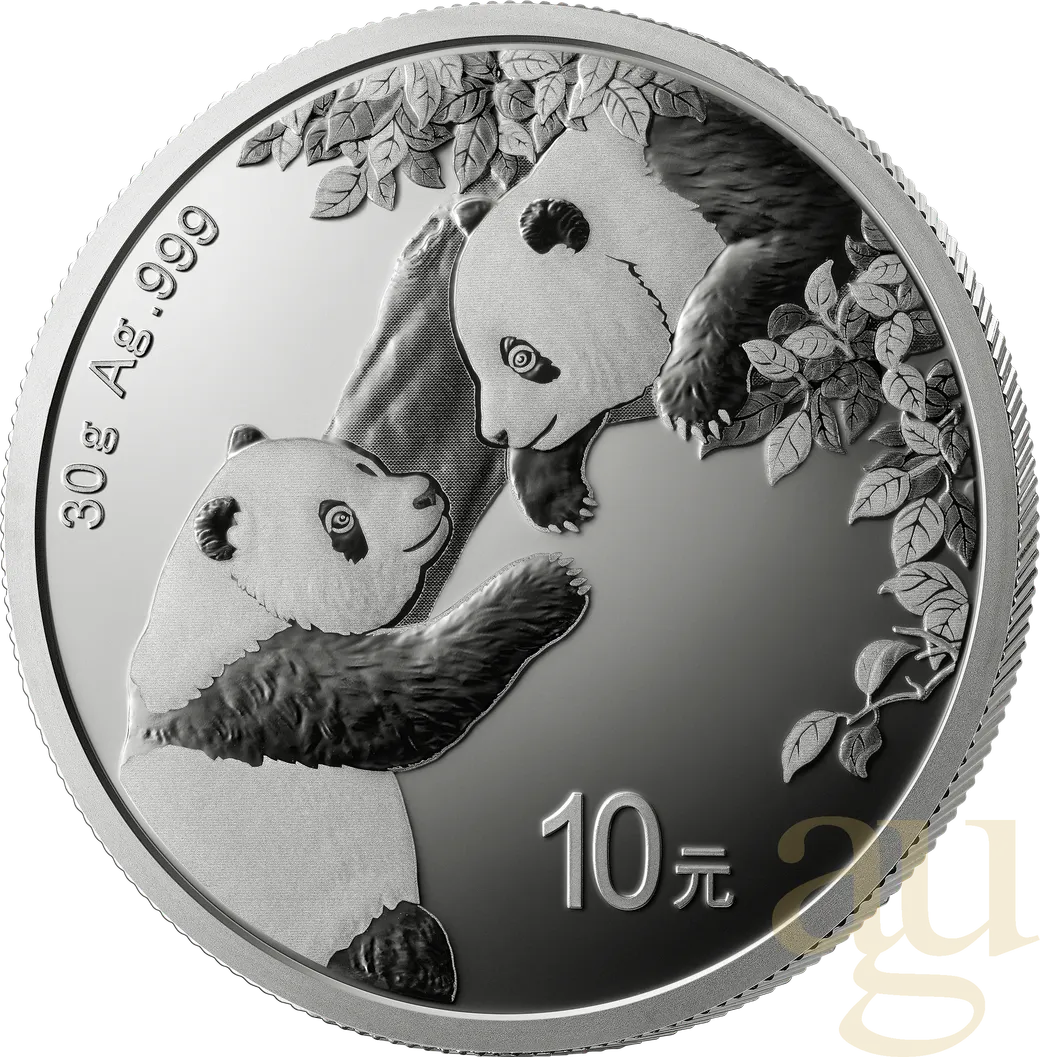 30 Gramm Silbermünze China Panda 2023