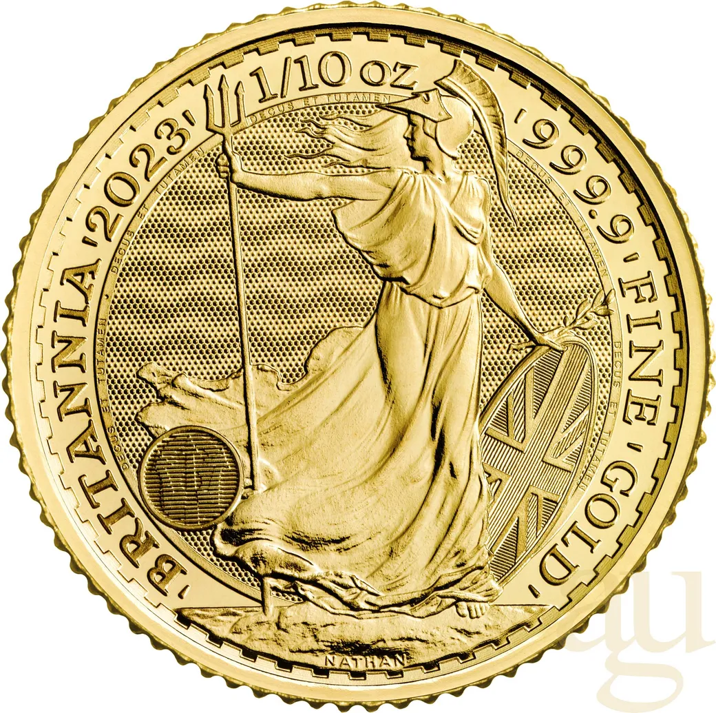 1/10 Unze Goldmünze Britannia 2023 - King Charles